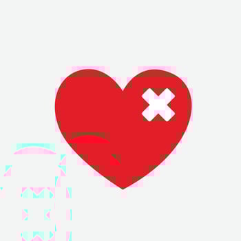 Heart Icon Vector. Perfect Love symbol. Valentine's Day sign, emblem isolated on white background , Flat style for graphic and web design, vector