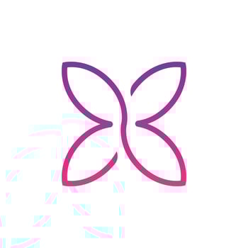 floral flower ornament logo design vector