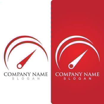 speedometer logo and symbol vector