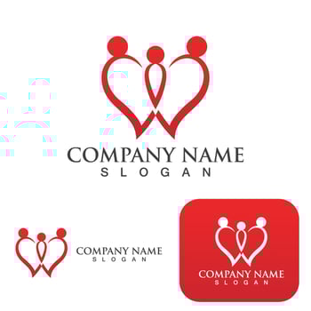 Love logo Vector illustration design