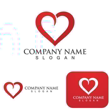 Love logo Vector illustration design