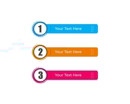 colorful lower thirds set template vector. modern, simple, clean style. flat design vector