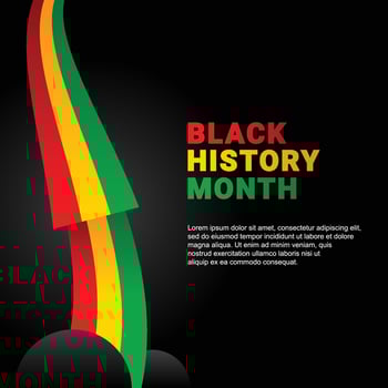 Black History Month Design vector