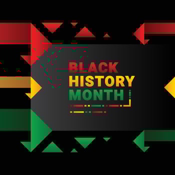 Black History Month Design vector
