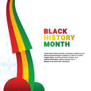 Black History Month Design vector