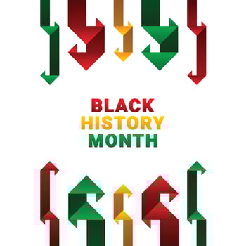 Black History Month Design vector