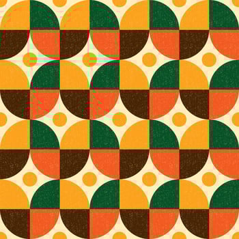 Retro geometric seamless pattern vector
