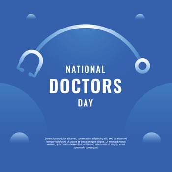 Doctors Day Design vector