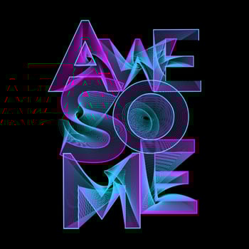 Awesome typography art for t shirt, poster and etc vector