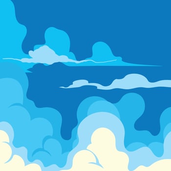 Bright Blue Sky Background vector