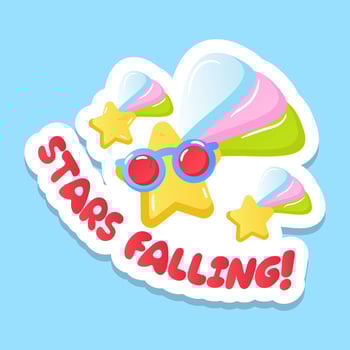 A stars falling flat gradient vector