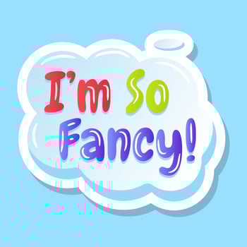 A cloud bubble flat sticker vector