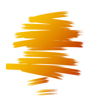 Gold grunge ink texture graphic isolated icon template, luxury paint stroke splash, artistic dry brush, design element decorative art. vector