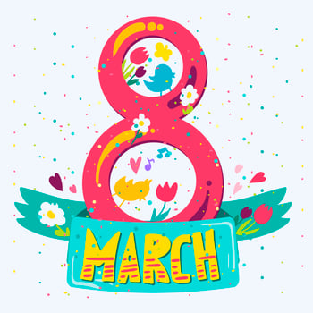 Happy Womens Day vector