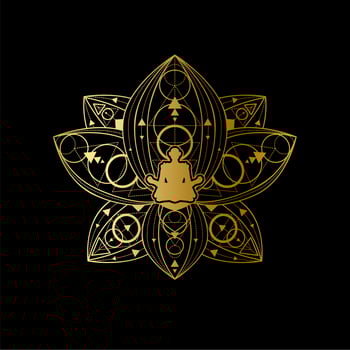 Zen and Meditation Emblem. Yoga Culture Center vector