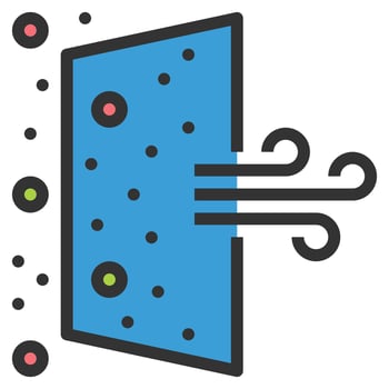 air filter  icon vector illustration .