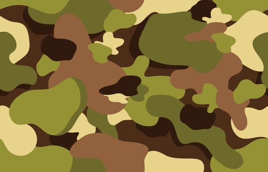 Seamsless Army Inspired Pattern Background vector