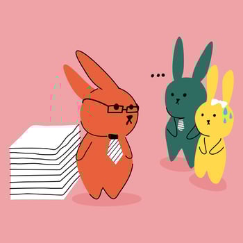 Rabbit character. Cartoon vector. Hand drawn vector. Decorative vector. vector