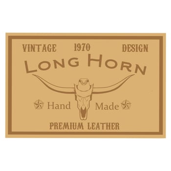 Illustration vector graphic of vintage leather patch design,longhorn texas,cowboy