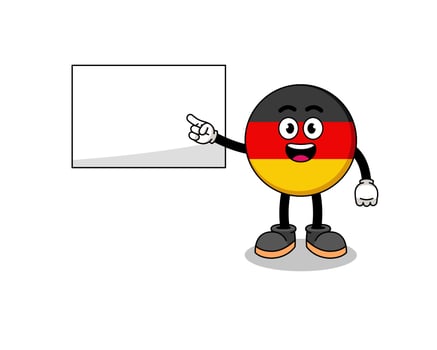 germany flag illustration doing a presentation vector