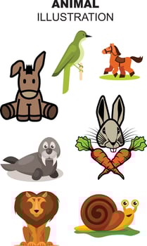 ANIMAL ILLUSTRATION DESIGN vector