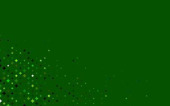 Light Green, Yellow vector template with sky stars.