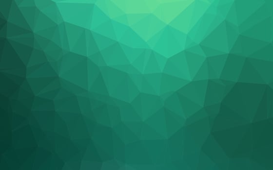 Light Green vector polygon abstract background.