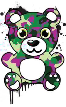 TEDDY BEAR T-SHIRT DESIGN vector