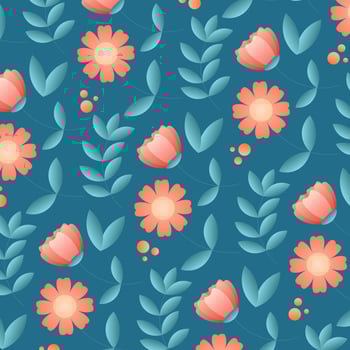 Abstract flower pattern background.  Vector illustration.