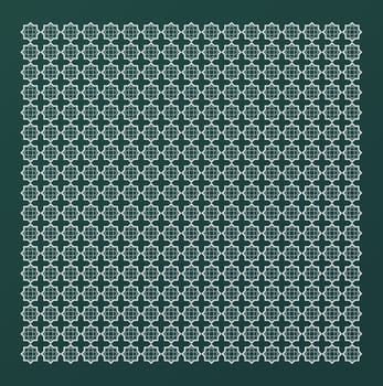 Ramadan Background Pattern Texture Wallpaper White Decoration and Green Base for Islamic Poster or Graphics Elements Vector Illustration