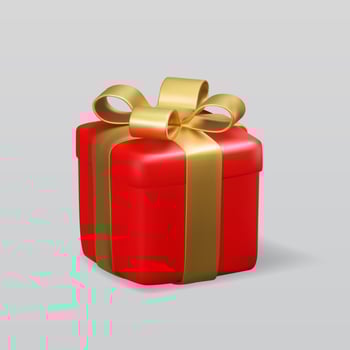 Realistic 3D Gift Box Vector Illustration EPS10.