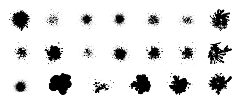 Ink Brush strokes, brushes, lines. Vector paintbrush set.