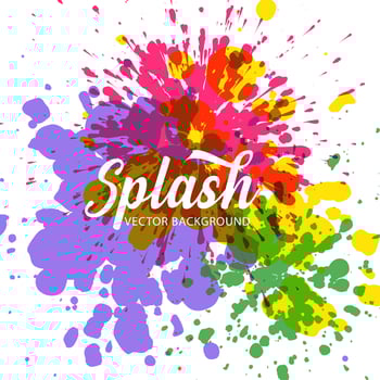 Elegant colorful splash watercolor background. Vector. vector