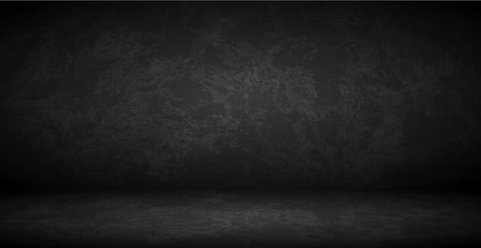 Black wall in dark studio, web background template - Vector