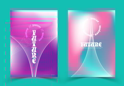 Simple and modern gradient poster vector