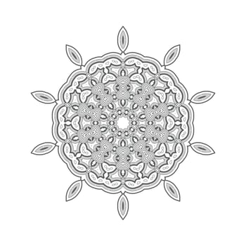 line art mandala vector for design