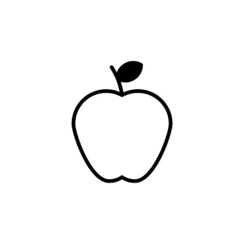 Fruit, Fresh, Healthy Solid Line Icon Vector Illustration Logo Template. Suitable For Many Purposes.