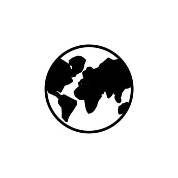 World, Earth, Global Solid Line Icon Vector Illustration Logo Template. Suitable For Many Purposes.