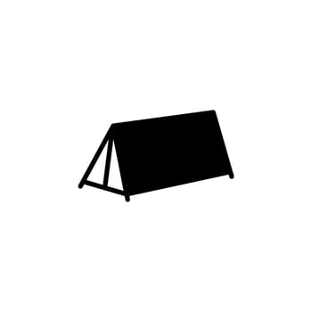 Camp, Tent, Camping, Travel Solid Line Icon Vector Illustration Logo Template. Suitable For Many Purposes.