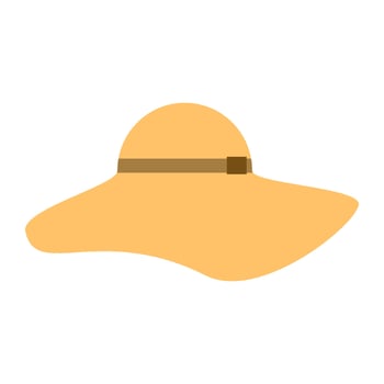 Summer female hat. vector