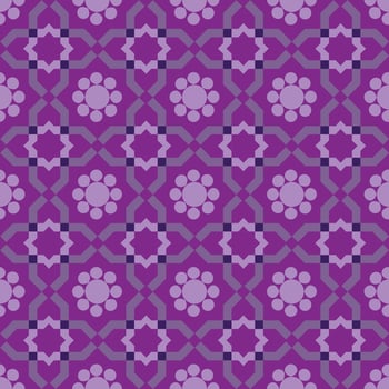 Vector seamless pattern. Weaving Pattern square more frequent, Vector seamless pattern. Modern stylish texture. Trendy graphic design for out clothes test equipment, interior, wallpaper flowers purple