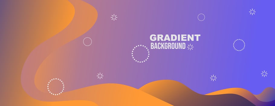 gradient background with desert pattern. travel banner design vector