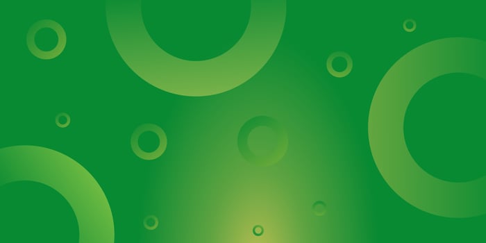geometric green gradient background with circle pattern. design for nature theme landing page vector