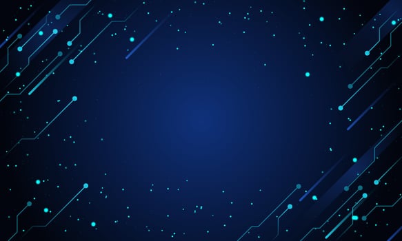 Abstract blue circuit digital background. vector
