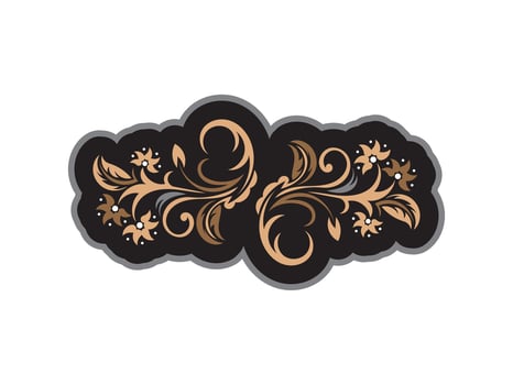 Color print with flowers in Simple style. Good for mural wallpaper, fabric, postcards and printing. Vector