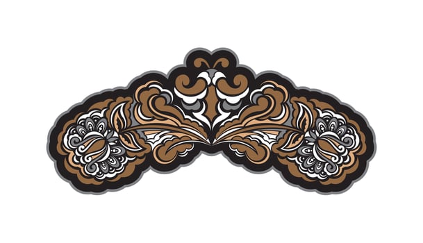 Vintage luxury retro baroque print. illustration vector