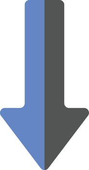 Down Arrow Icon Style vector