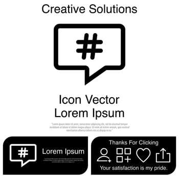 Hashtag Icon Vector EPS 10