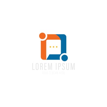 People connect logo, Communication ,family, Social Care, Kids, Sports, vector symbolic marks.