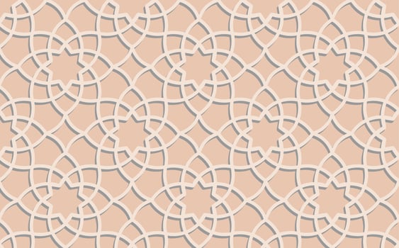 Flat arabic pattern background vector